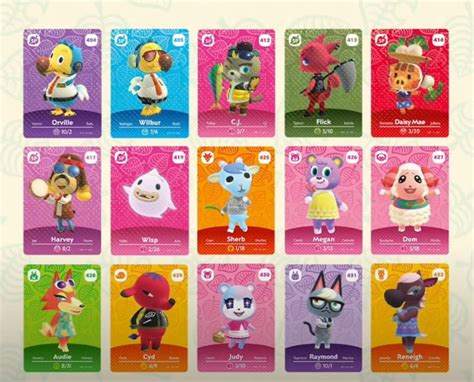 Animal Crossing series 5 amiibo cards